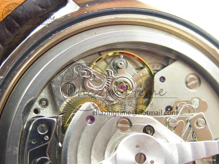 MIROTIME 0101 Portugieser Chrono  42 IW390406 RG ZF 1:1 Best Edition Blue Dial on Brown Leather Strap A Durable 7129